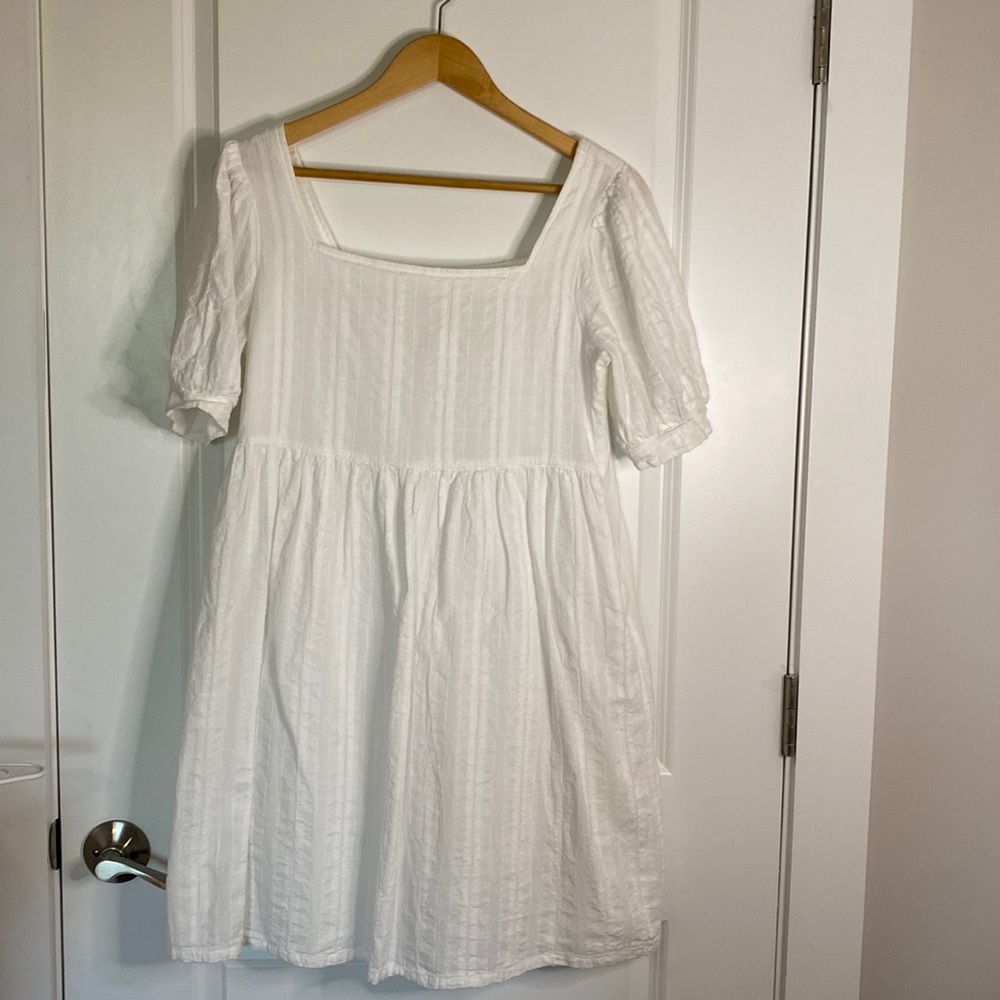Cupio Dresses | Cupio White Short Sleeve Dress | Color: White | Size: M